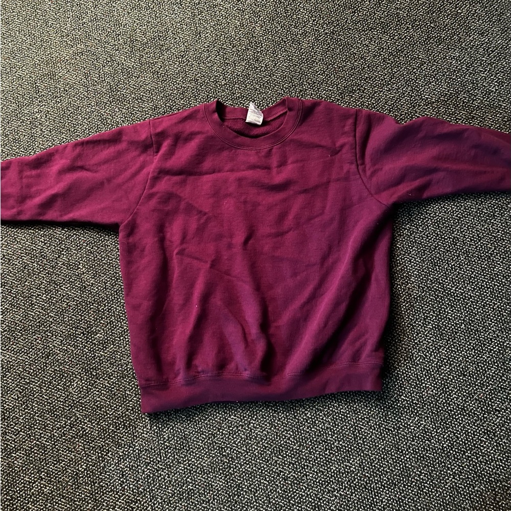 Purple cotton Crewneck